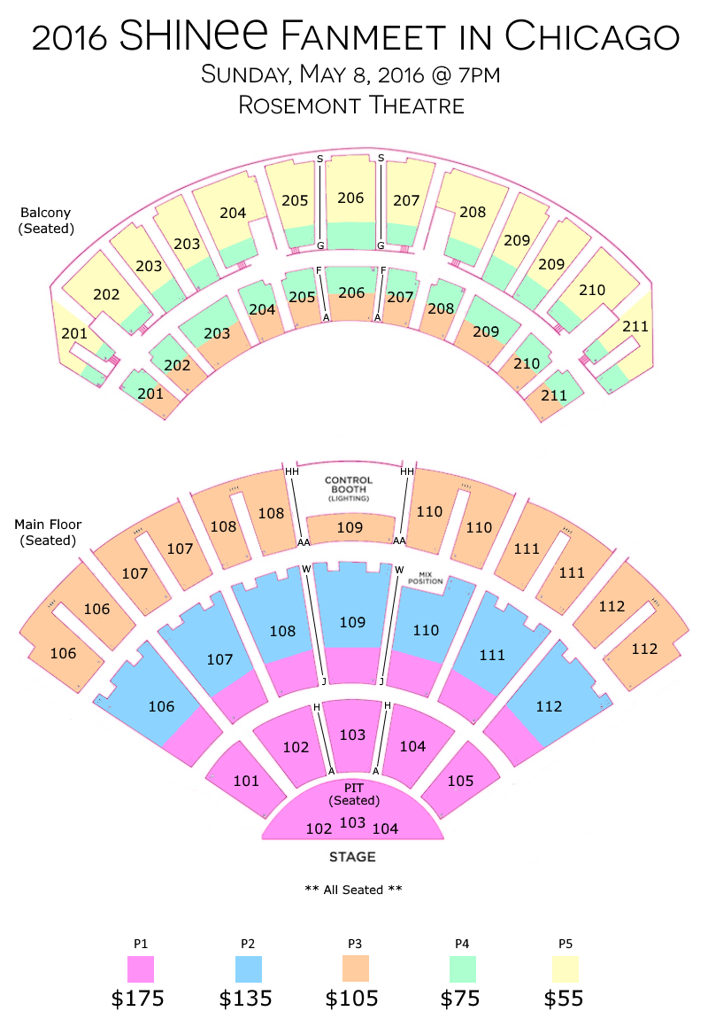 SHINee_Rosemont_Seating_Chart