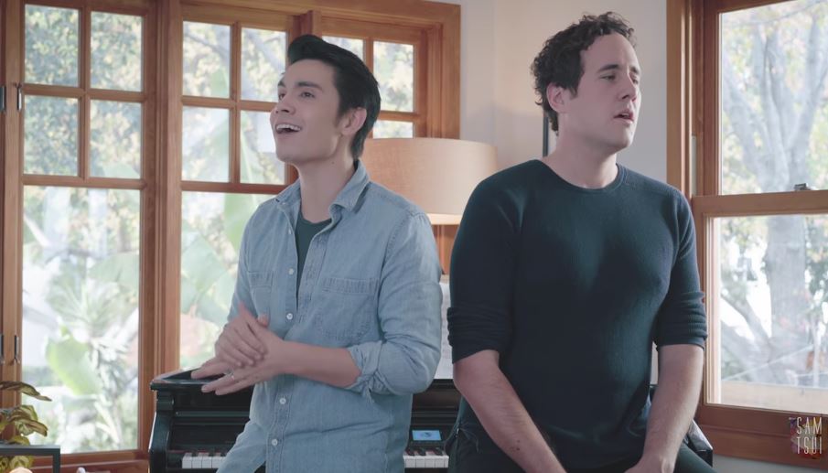 Sam Tsui & Casey Breves Release “Perfect”& “Too Good at Goodbyes” Mashup