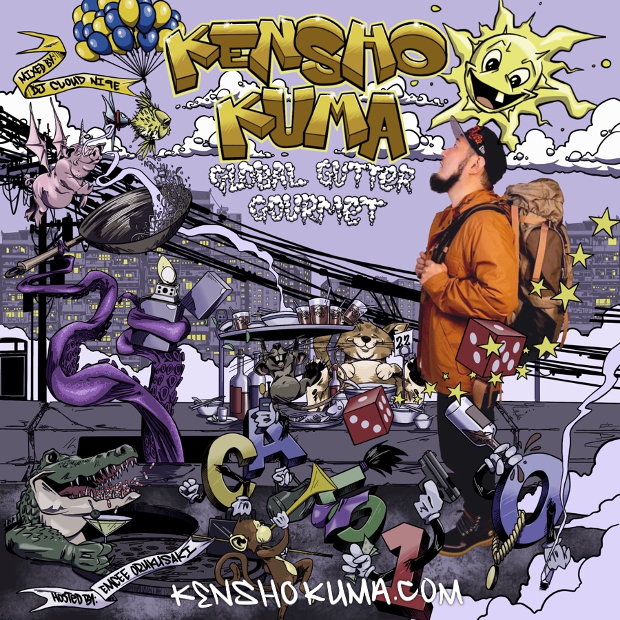 Kensho Kuma Drops Free Mix Album, “Global Gutter Gourmet” Kensho Kuma- GGG Front w_site